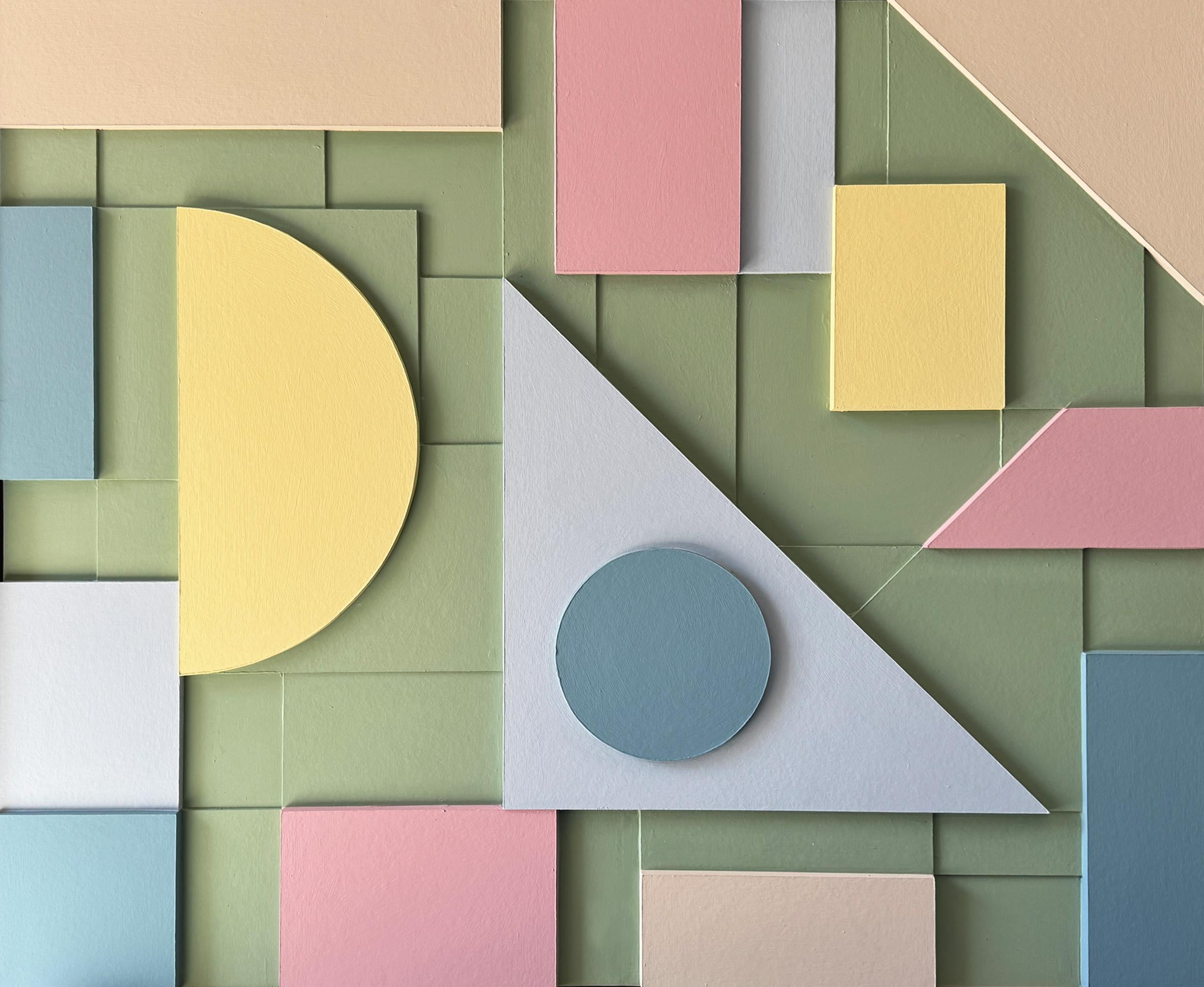 Composition 170 by Sean Thornhill - Contemporary Relief Geometric Wall Sculpture For Sale 3