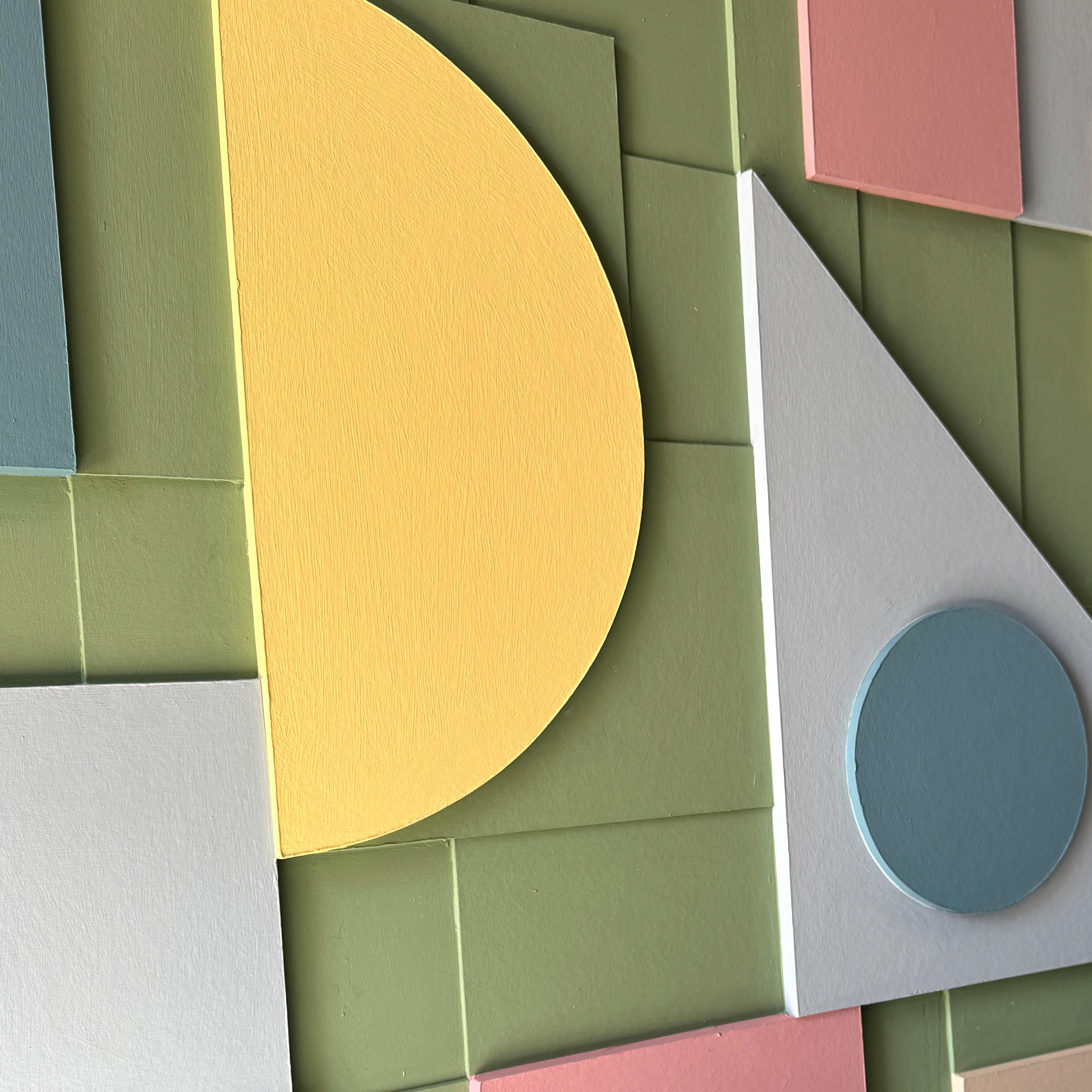 Composition 170 by Sean Thornhill - Contemporary Relief Geometric Wall Sculpture For Sale 6