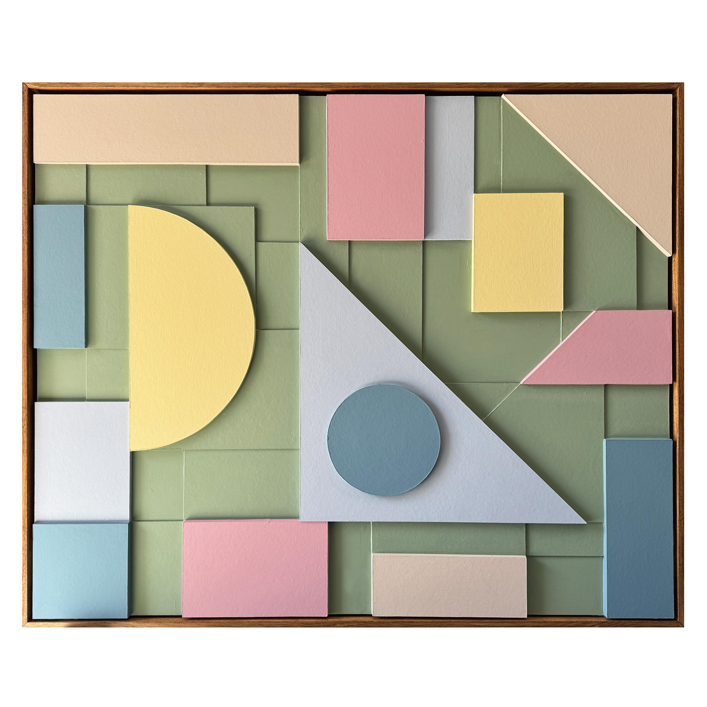 Composition 170 by Sean Thornhill - Contemporary Relief Geometric Wall Sculpture For Sale 7