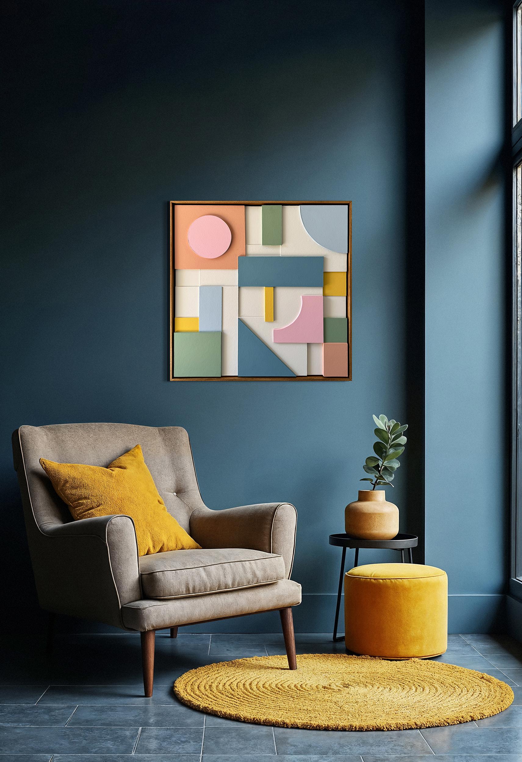 Composition 172 by Sean Thornhill - Contemporary Relief Geometric Wall Sculpture For Sale 3