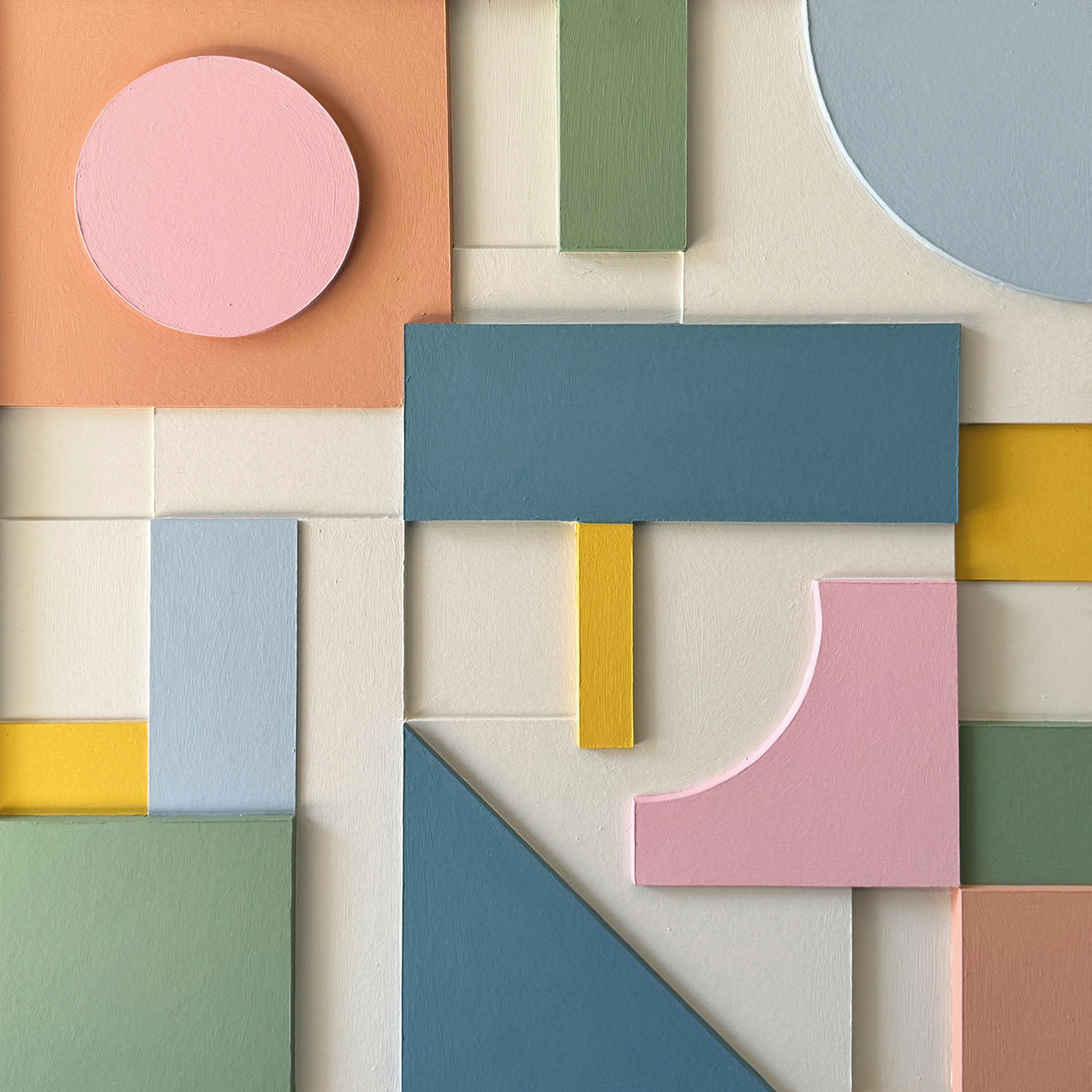 Composition 172 by Sean Thornhill - Contemporary Relief Geometric Wall Sculpture For Sale 4