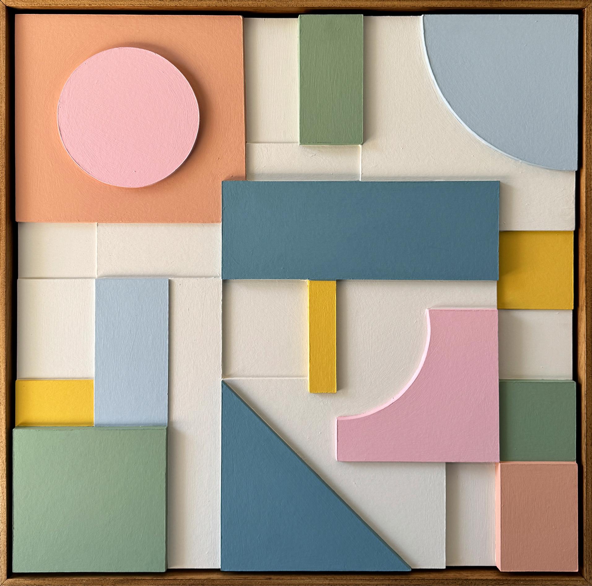 Composition 172 by Sean Thornhill - Contemporary Relief Geometric Wall Sculpture