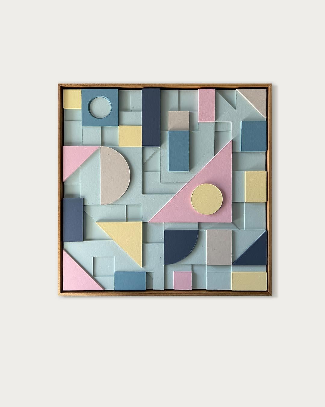 Composition 173 von Sean Thornhill - Contemporary Relief Geometrische Wandskulptur im Angebot 1