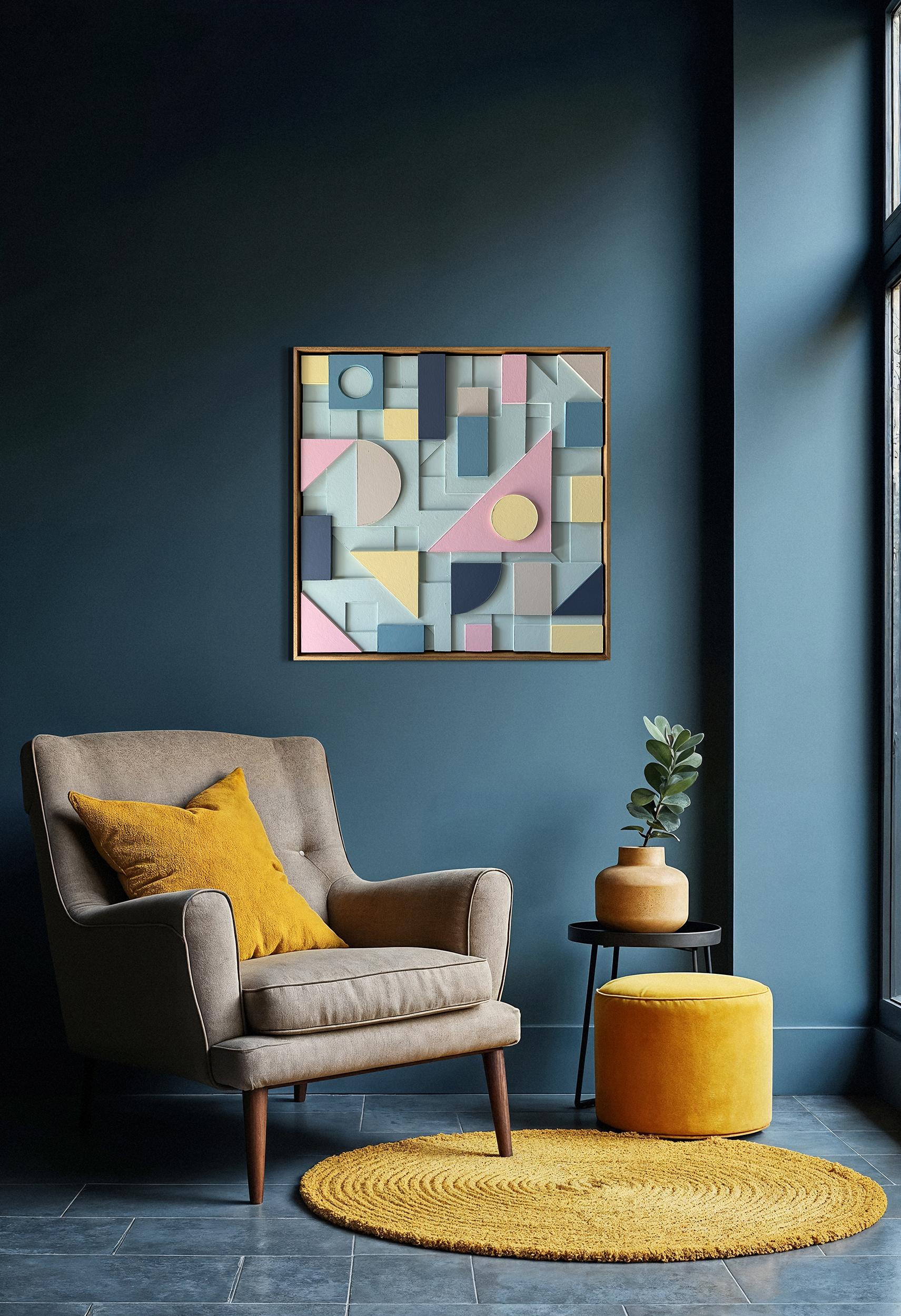 Composition 173 von Sean Thornhill - Contemporary Relief Geometrische Wandskulptur im Angebot 2