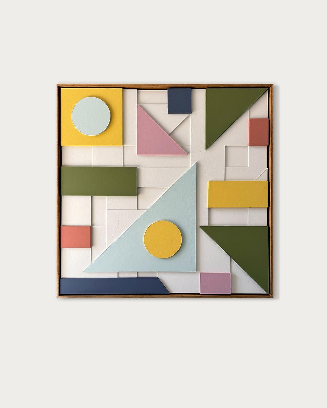Composition 174 by Sean Thornhill - Contemporary Relief Geometric Wall Sculpture For Sale 1