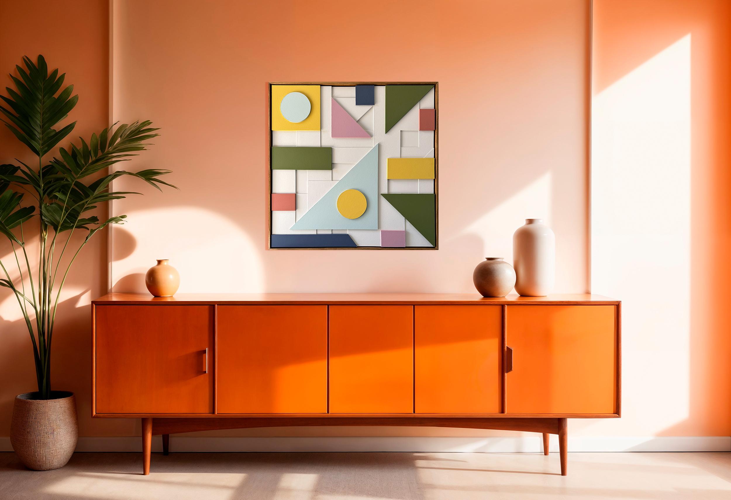 Composition 174 by Sean Thornhill - Contemporary Relief Geometric Wall Sculpture For Sale 4
