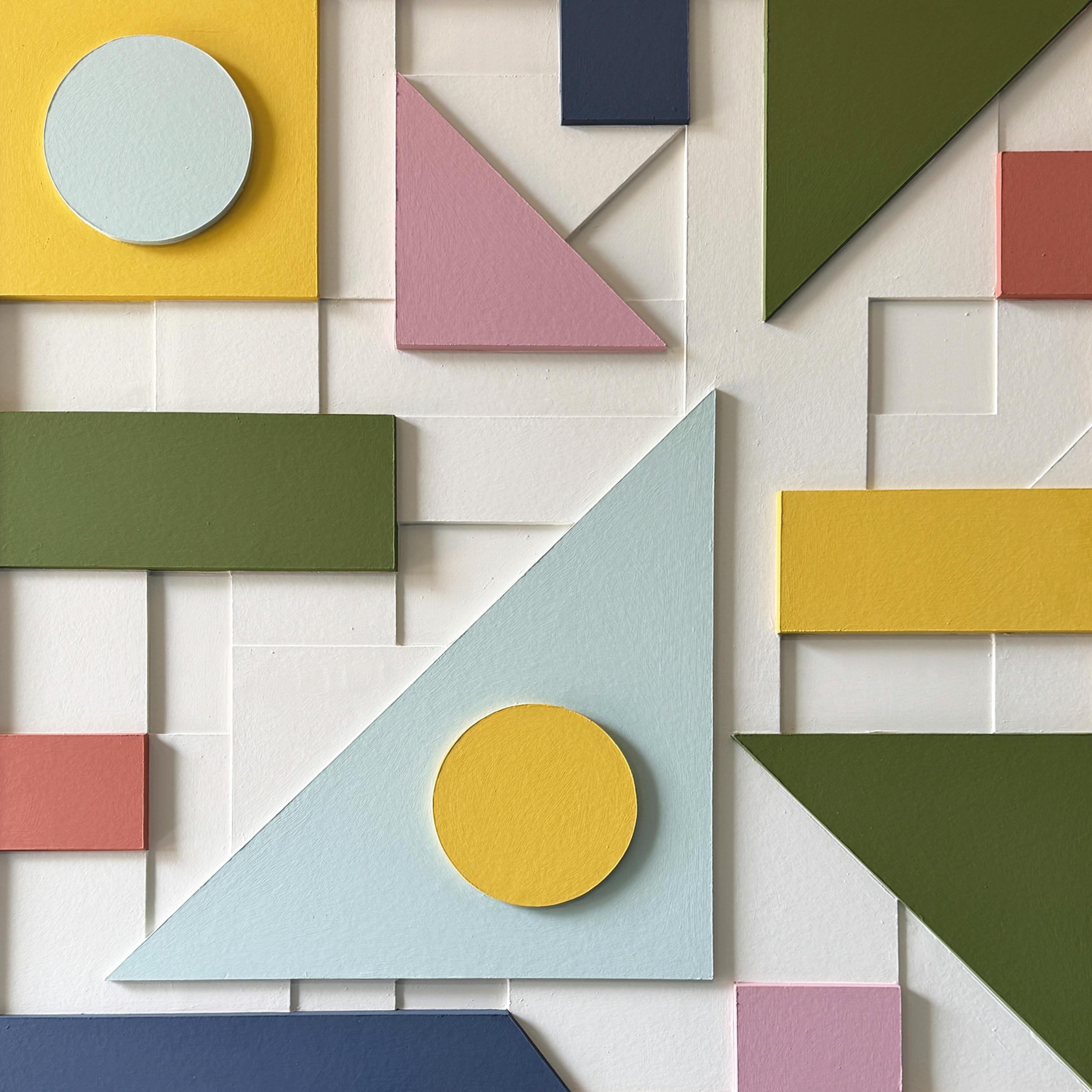 Composition 174 by Sean Thornhill - Contemporary Relief Geometric Wall Sculpture For Sale 5