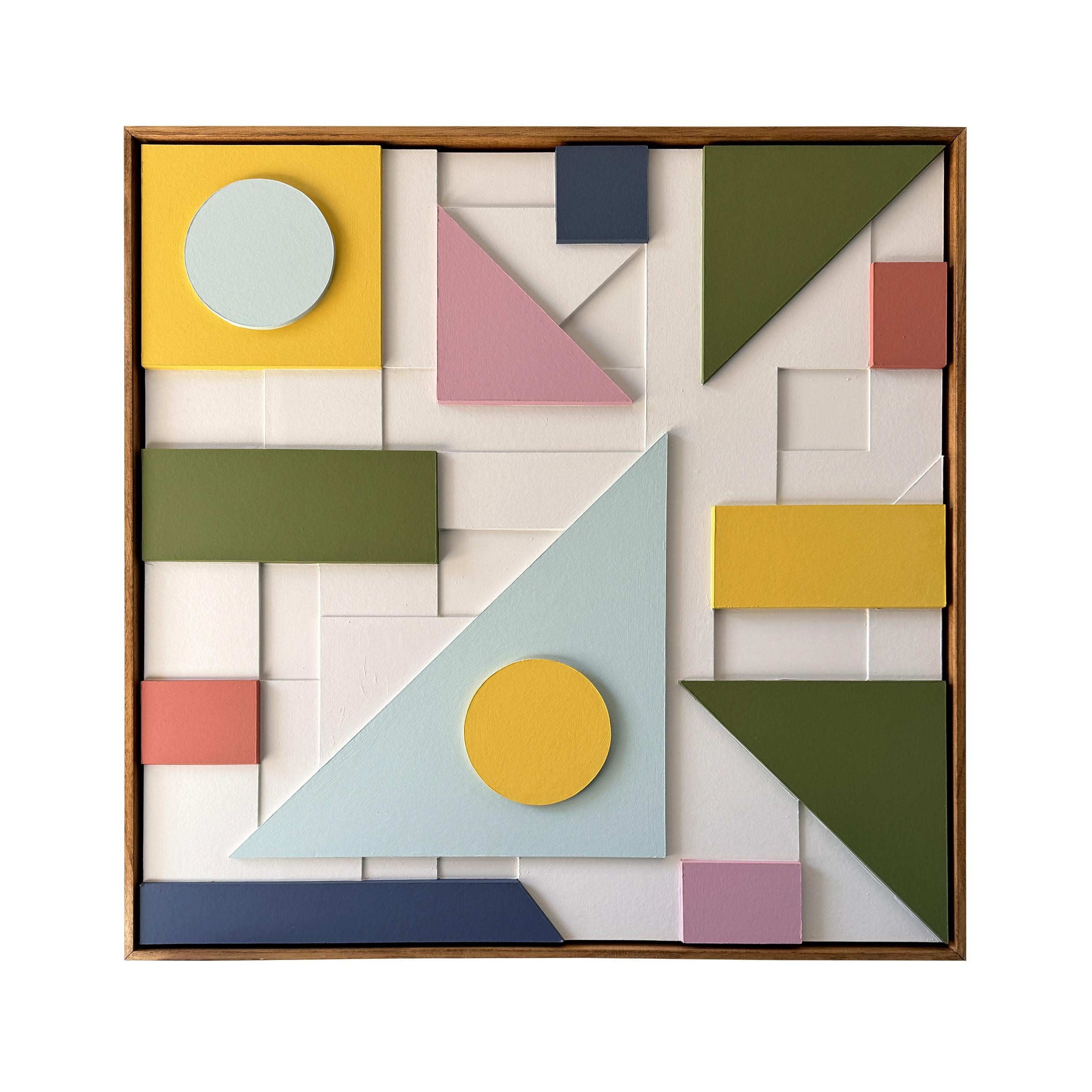 Composition 174 by Sean Thornhill - Contemporary Relief Geometric Wall Sculpture For Sale 7