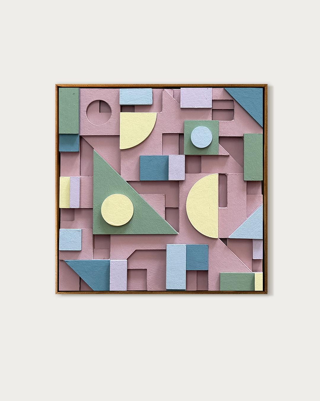 Composition 175 by Sean Thornhill - Contemporary Relief Geometric Wall Sculpture For Sale 1