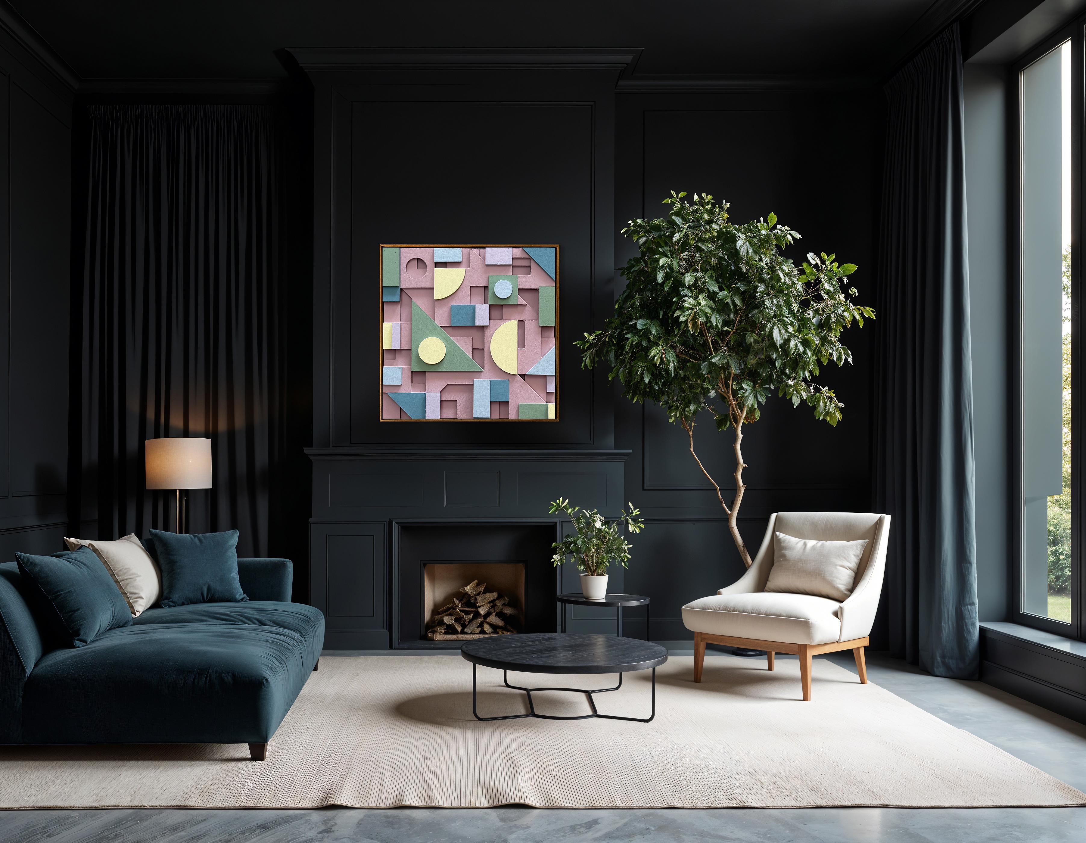 Composition 175 by Sean Thornhill - Contemporary Relief Geometric Wall Sculpture For Sale 4
