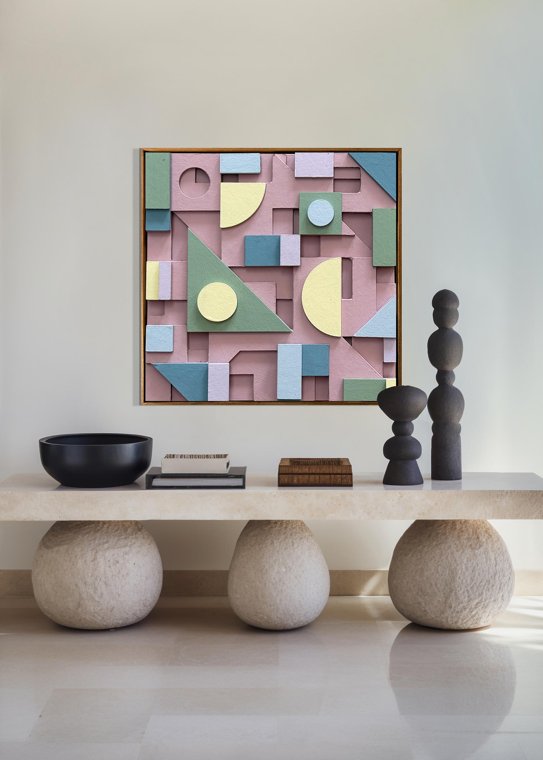Composition 175 by Sean Thornhill - Contemporary Relief Geometric Wall Sculpture For Sale 6