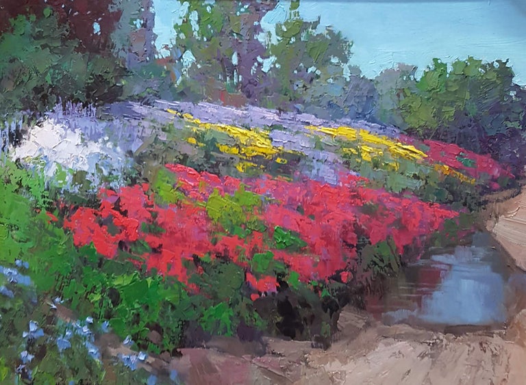 Sean Wallis Spring Wildflowers Landscape Complementary Colors