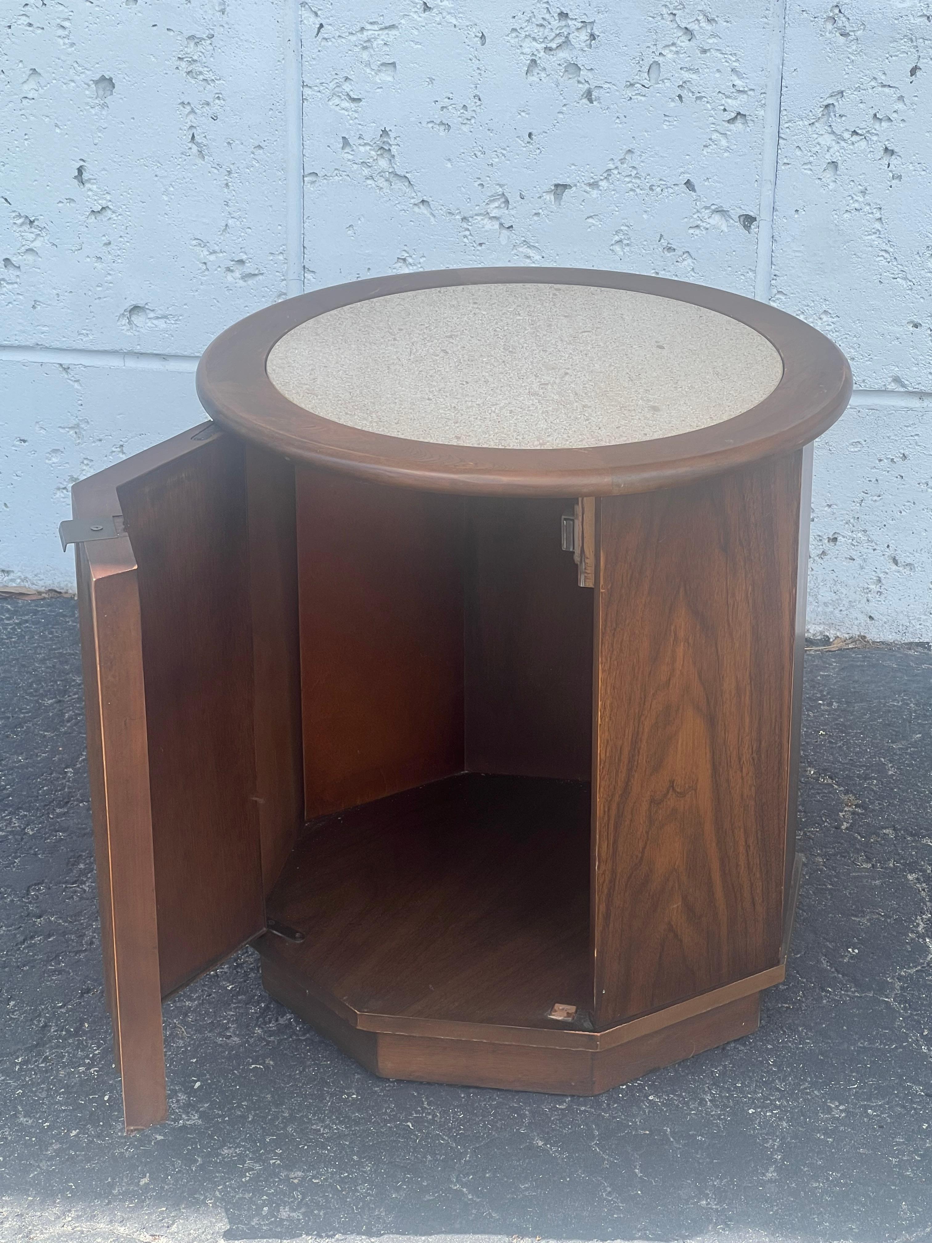 Acajou Table hexagonale Sears Pacesetter ca' 1971 en vente