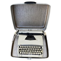 Retro Sears Tower Constellation Portable Typewriter W/Metal Case. Circa 1960s.