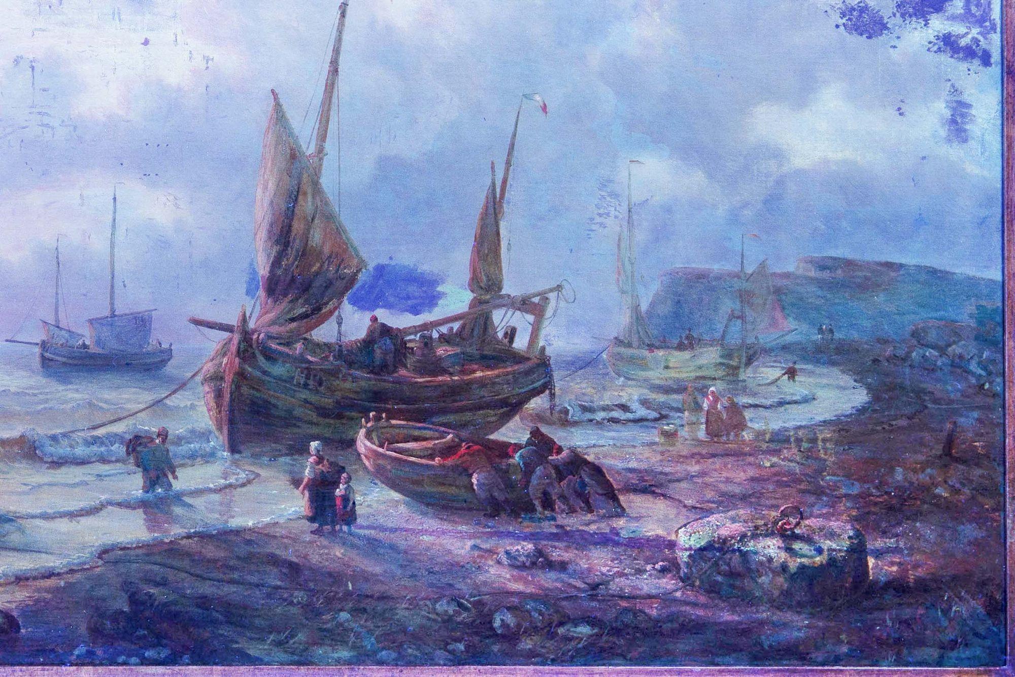 Romantique Peinture de paysage marin en vente