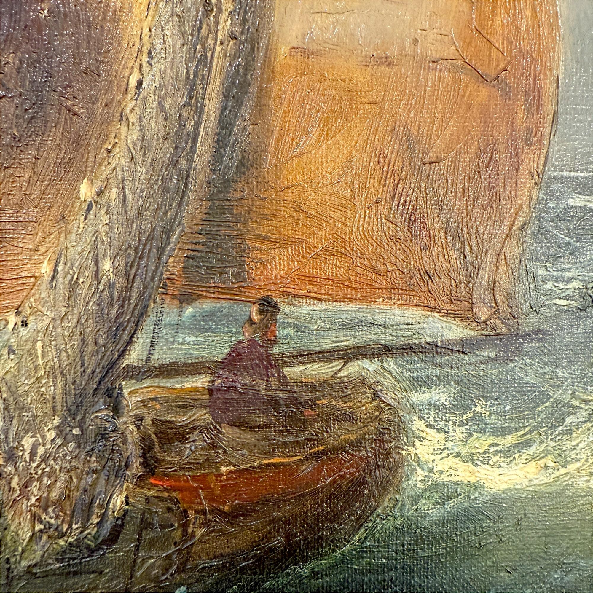 Seestück Ölgemälde von H. Elmar, 19. Jahrhundert im Angebot 2