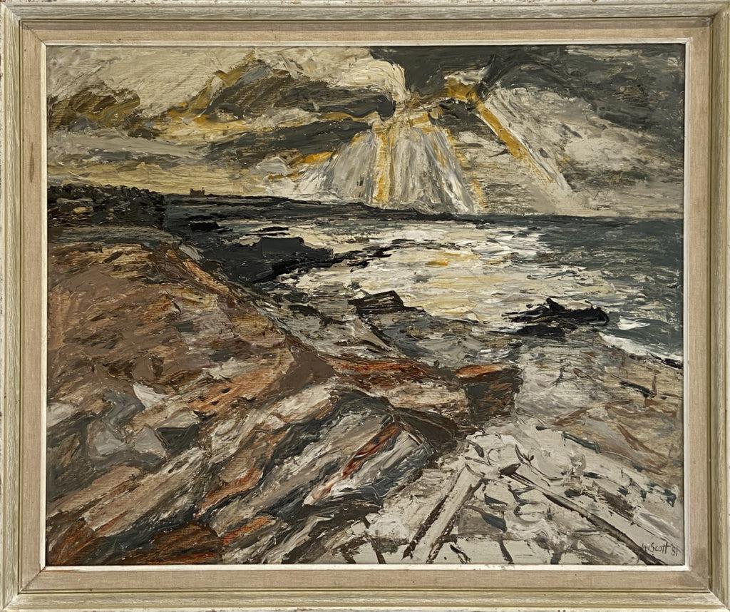 20th Century Seascape Oil Painting by Ian Scott