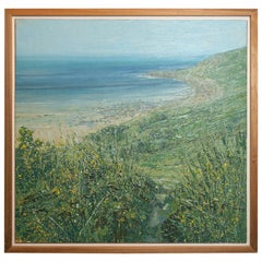 Seascape Painting of Cornwall by John Brenton, Oil on Canvas Board