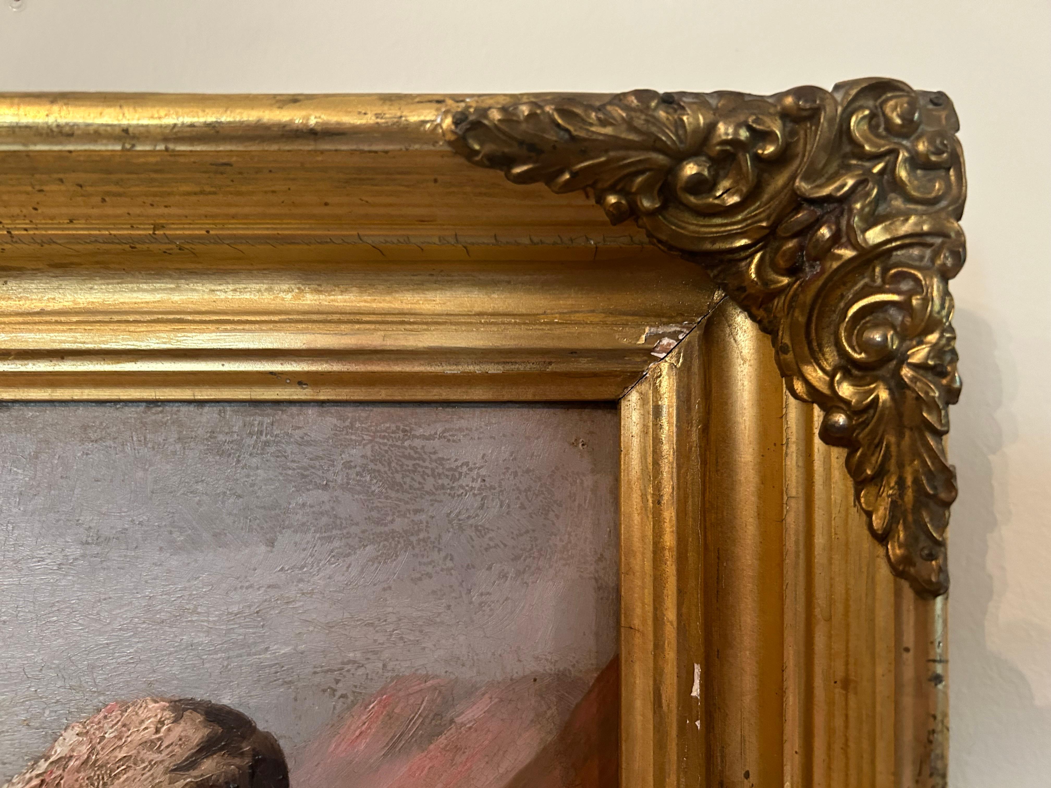 Paint Seascape, Rough Waters, 19th Century Oil on Board For Sale
