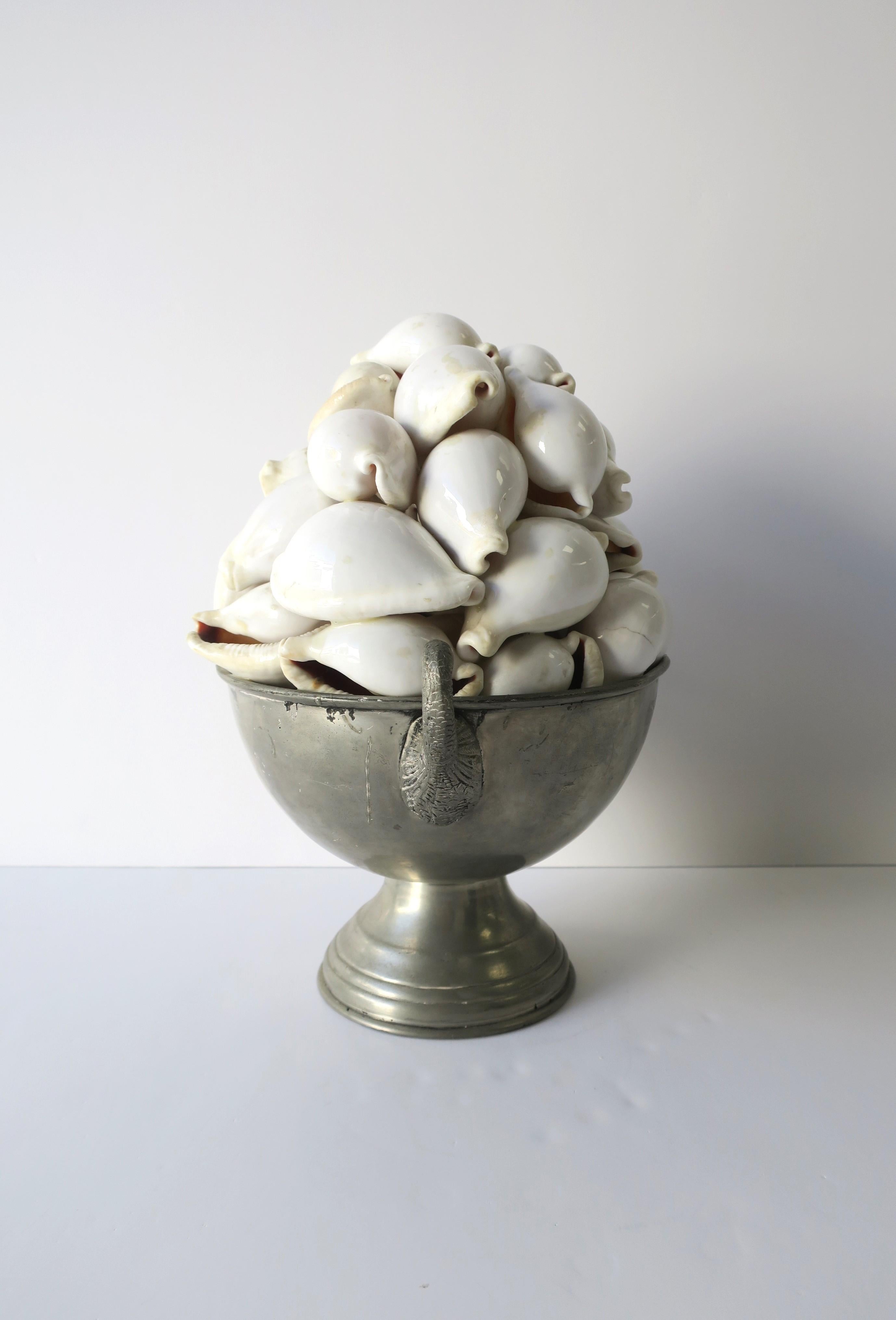 Seashell and Urn Sculpture Topiary For Sale 2