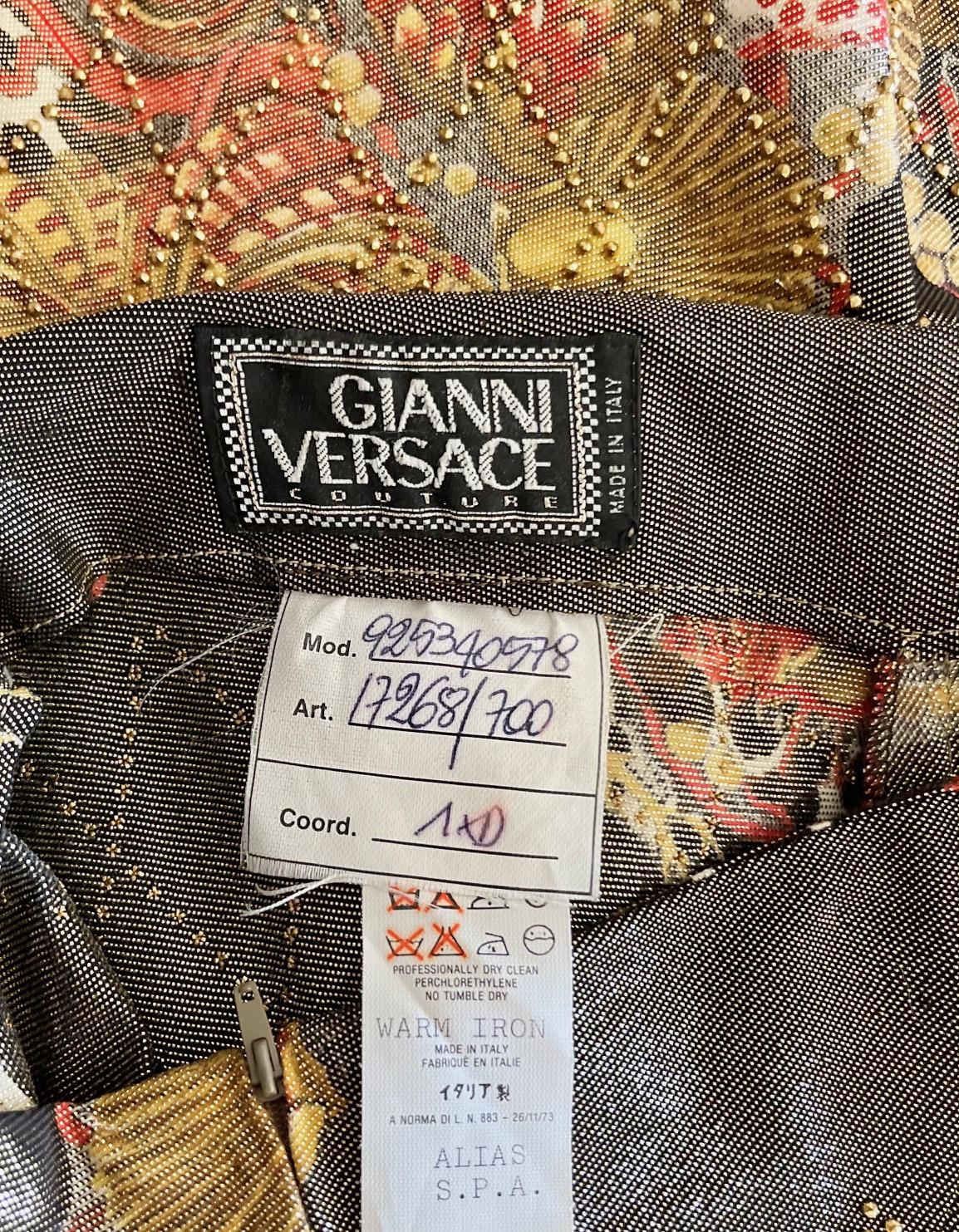 Women's SEASHELL BAROQUE LEGGINGS from MIAMI MANSION GIANNI VERSACE PERSONAL COLLECTION For Sale
