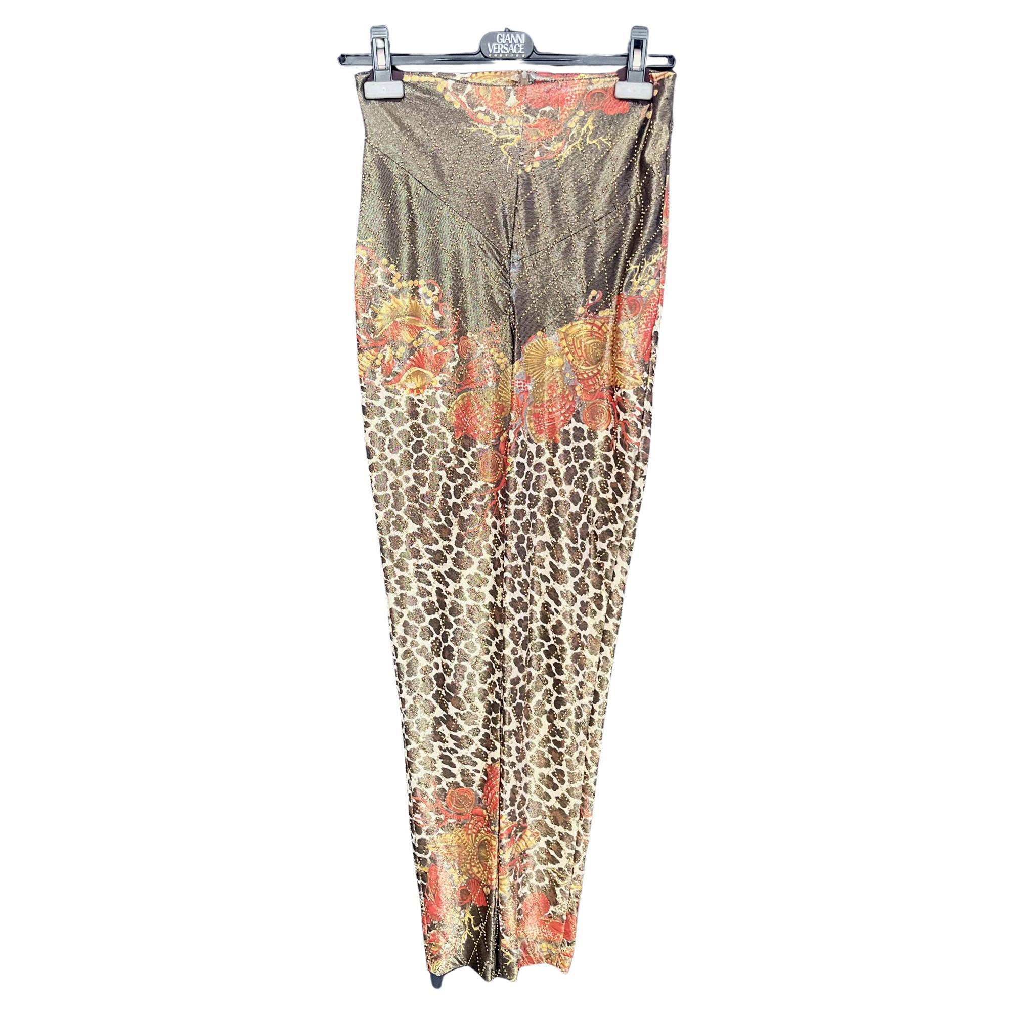 SEASHELL BAROQUE LEGGINGS from MIAMI MANSION GIANNI VERSACE PERSONAL COLLECTION For Sale
