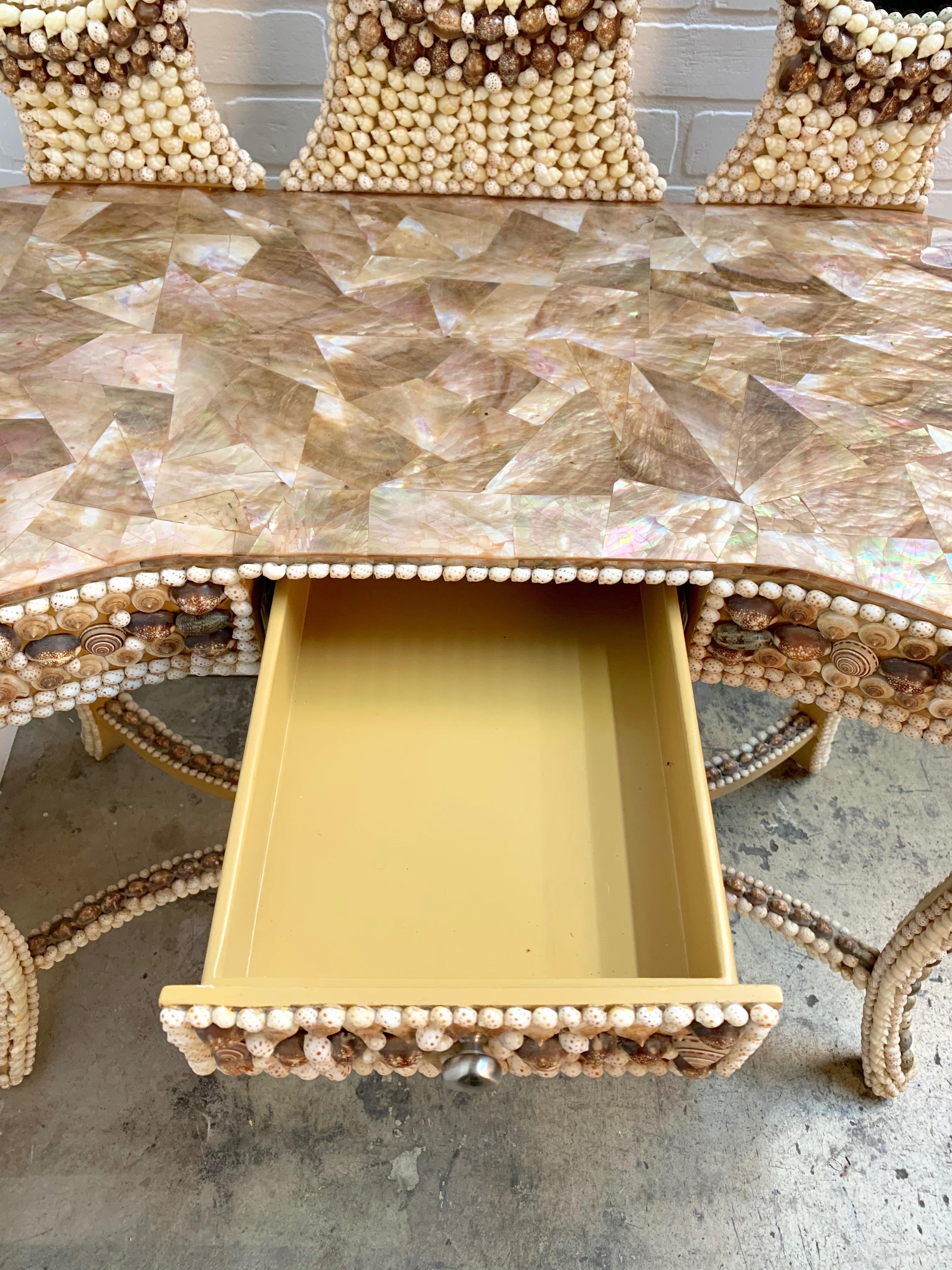 Seashell Encrusted Grotto Vanity / Desk 5