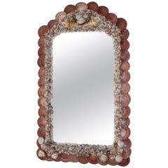 Seashell Encrusted Mirror by Iconic Snob Galeries