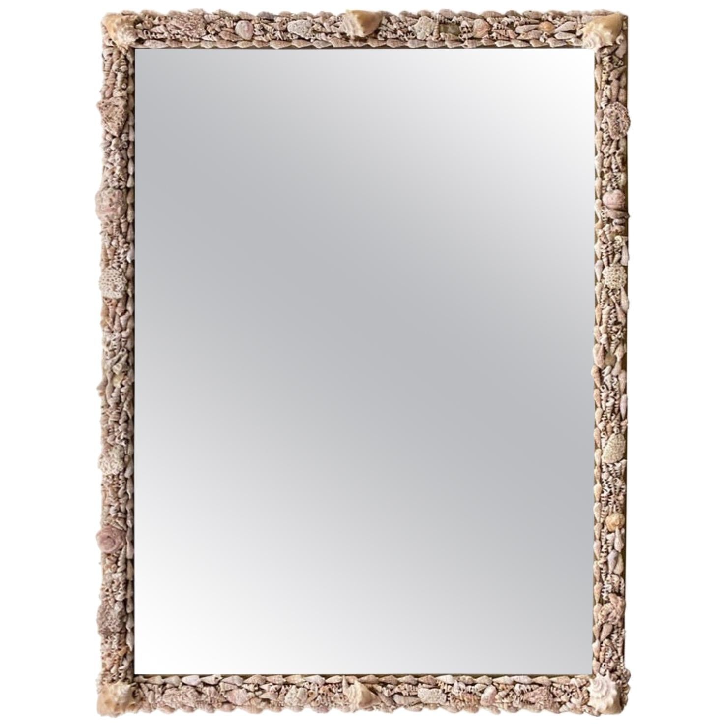 Seashell Encrusted Mirror