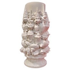 Vintage Seashell Flower Vase