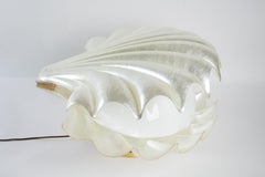Seashell Lamp, Attributed to Liane Rougier in Nacre Mithacrylate