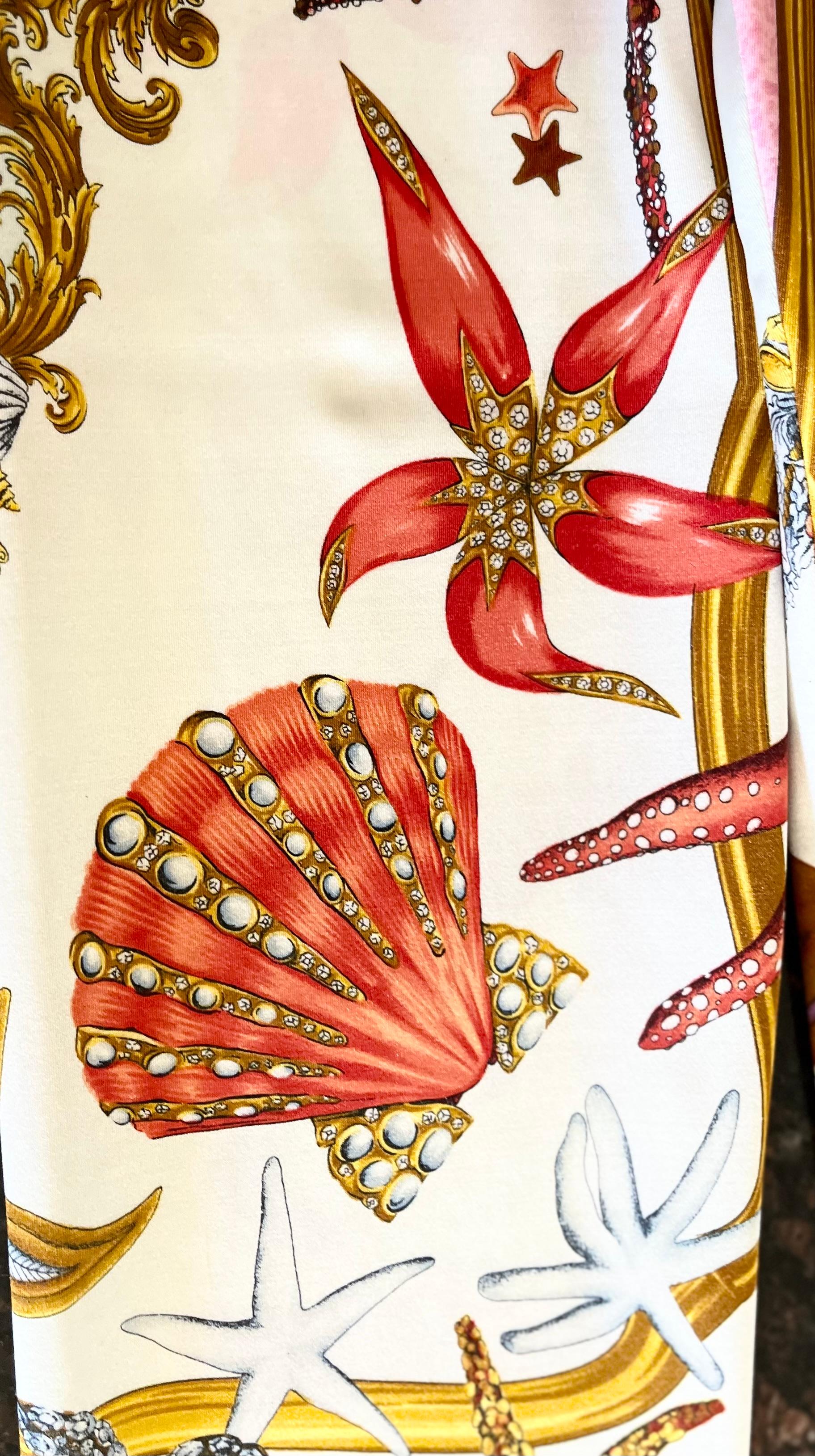 SEASHELL LEGGINGS from MIAMI MANSION GIANNI VERSACE PERSONAL COLLECTION For Sale 2