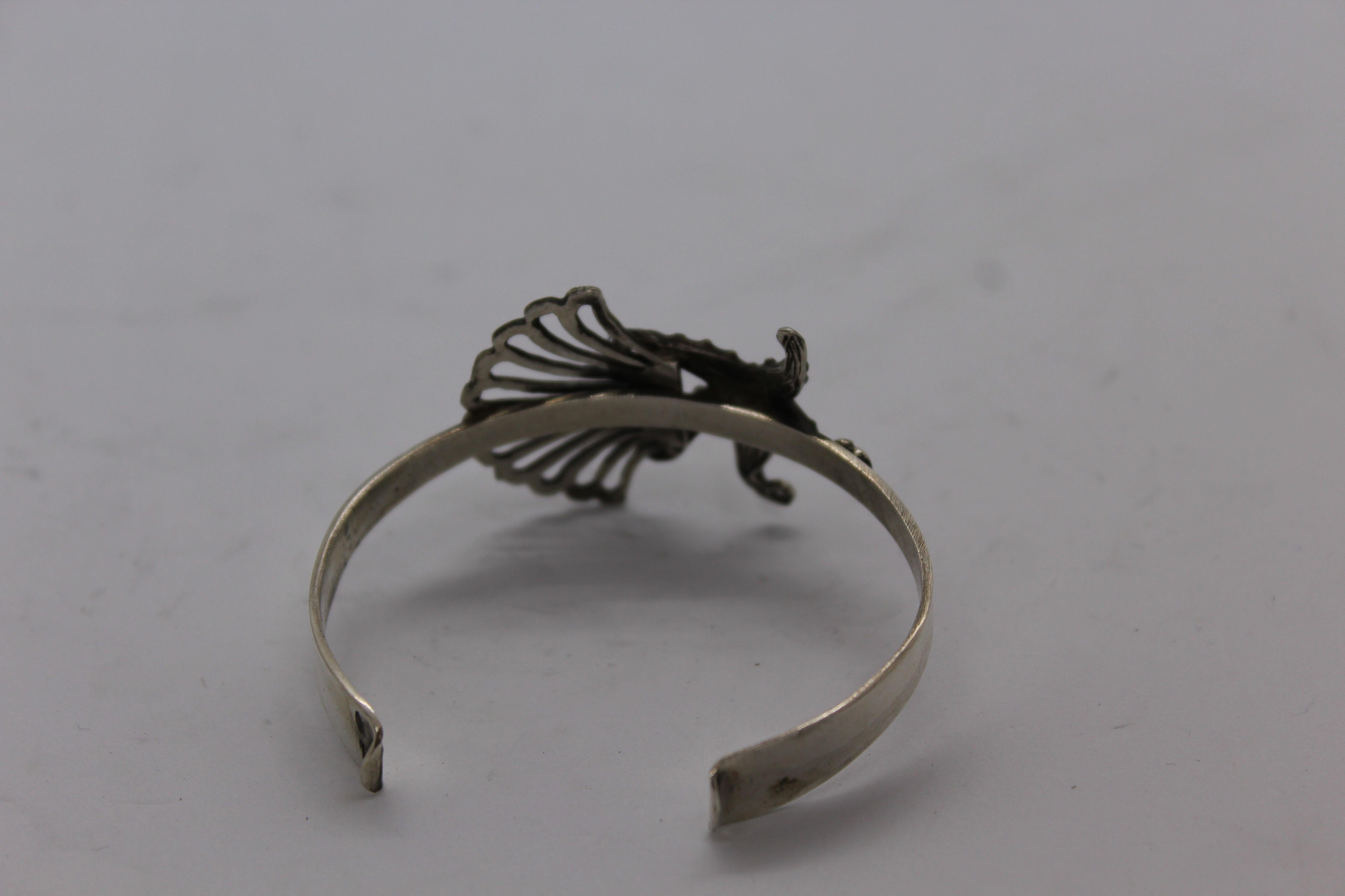 sterling silver seashell bracelet