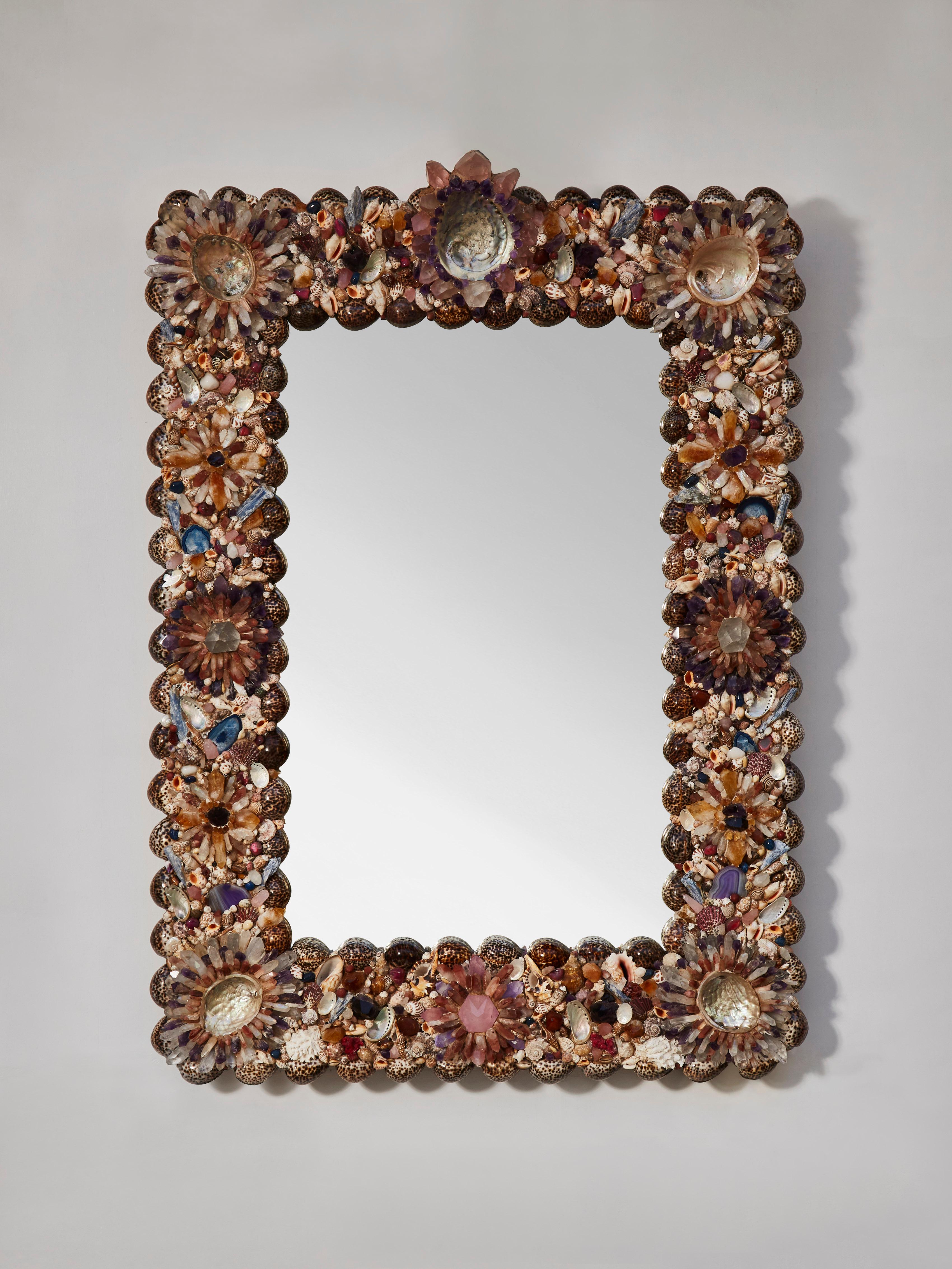 Seashells Mirror, circa 1980 In Good Condition In Saint-Ouen (PARIS), FR