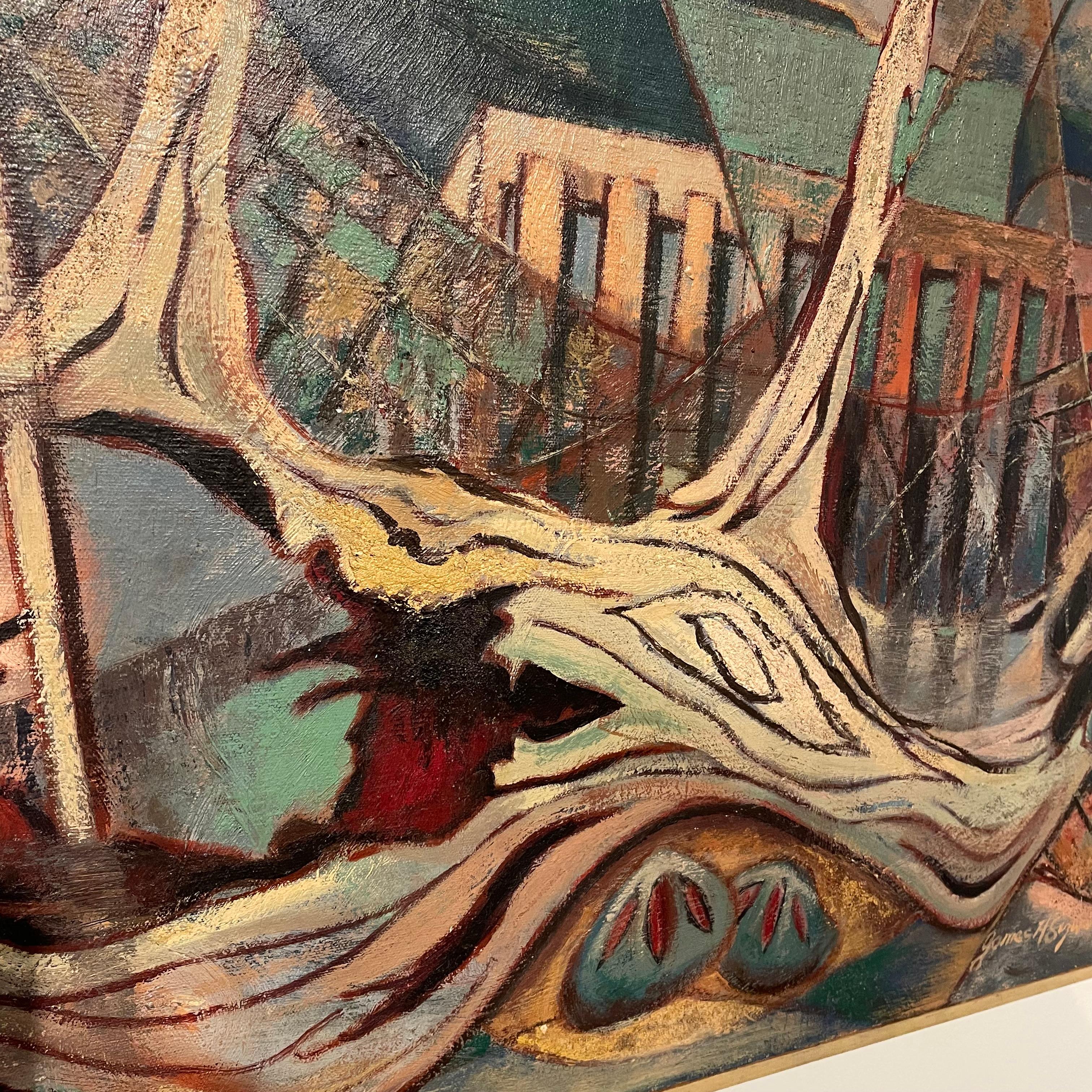 American Seashore Painting by James Hiroshi Suzuki For Sale