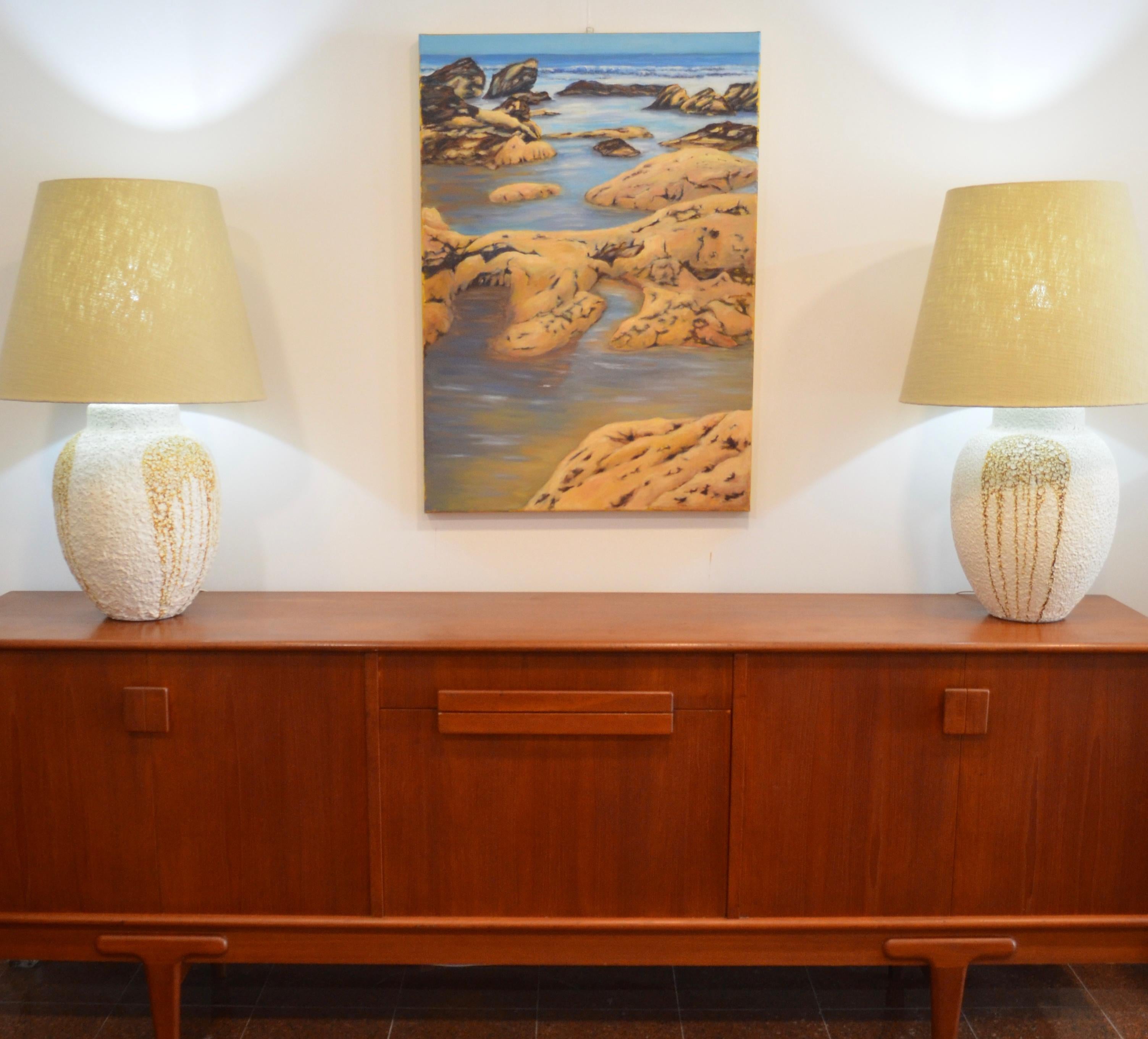 French Seaside 1, Oil Painting For Sale