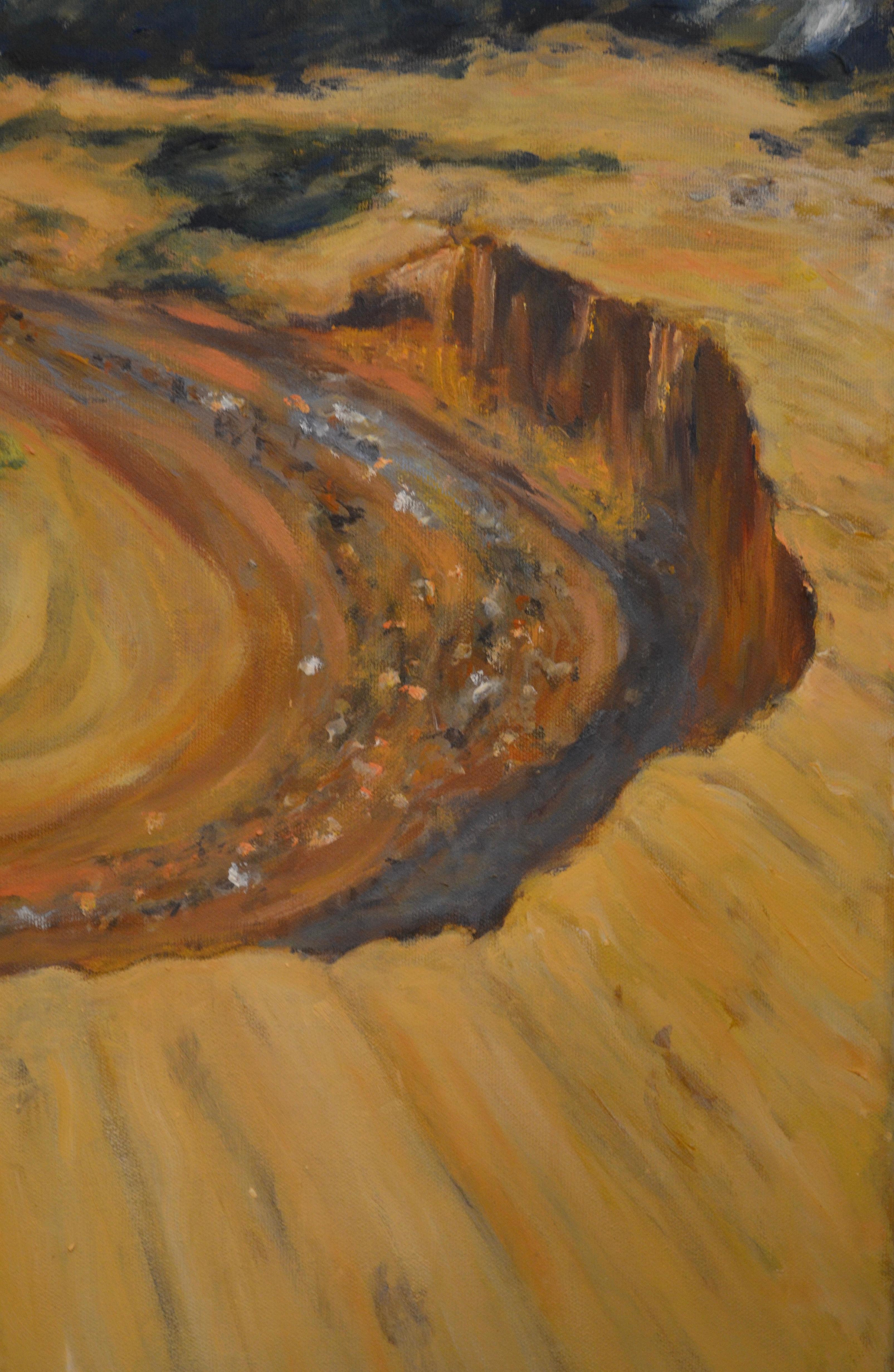 French Seaside 2, Oil Painting For Sale