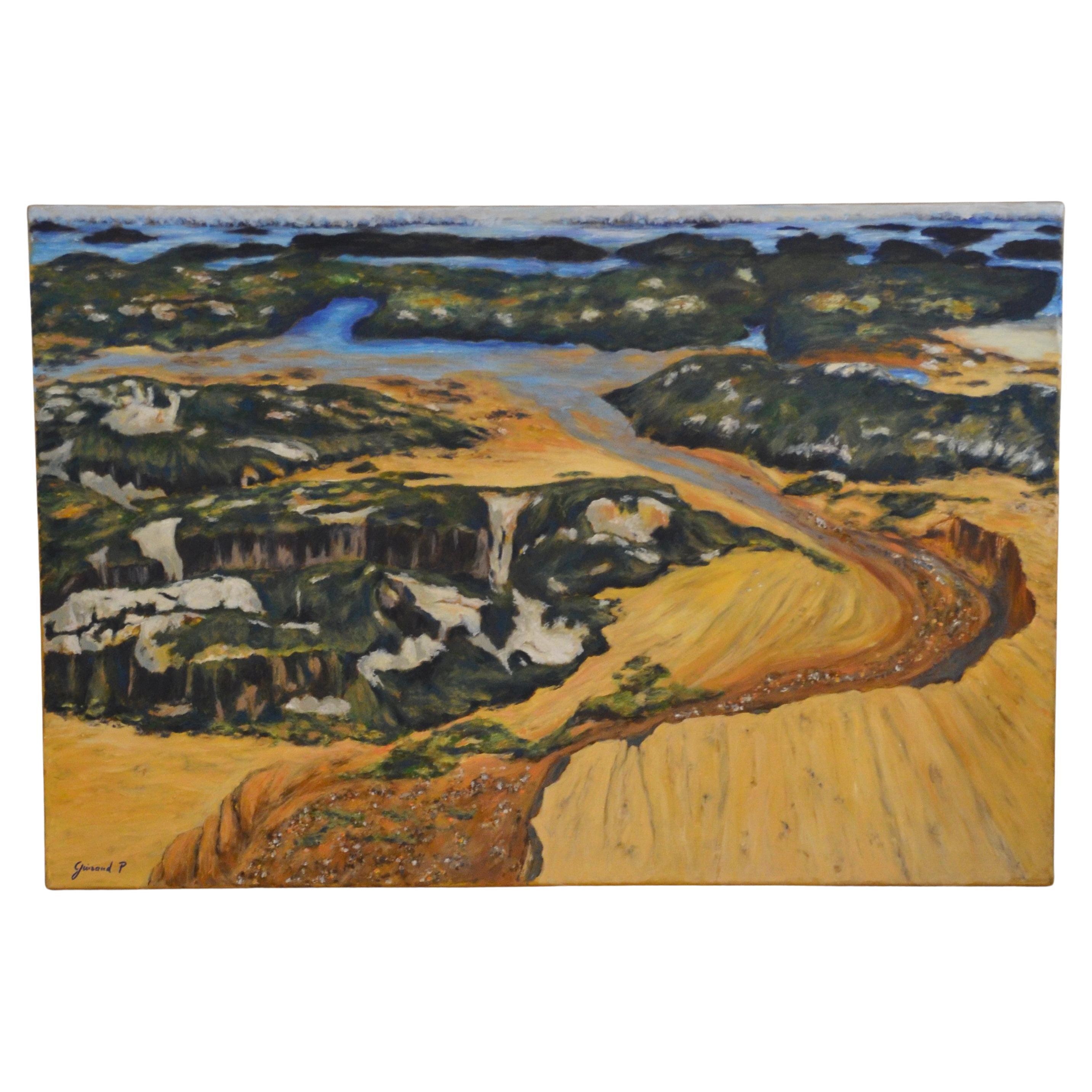 Orilla del mar 2, Pintura al óleo