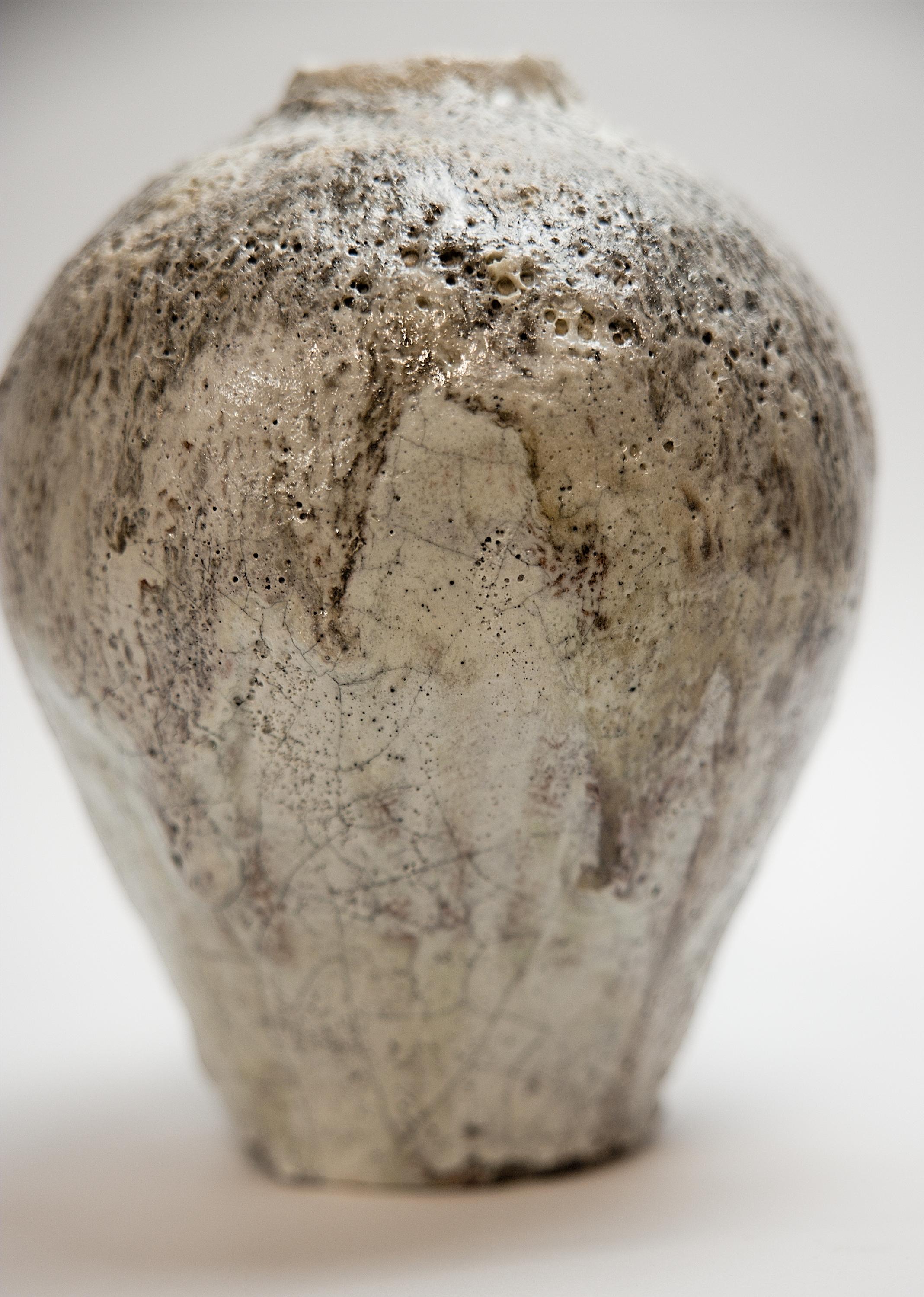 Seaside crackle Ginger Jars Handmade Stoneware 6