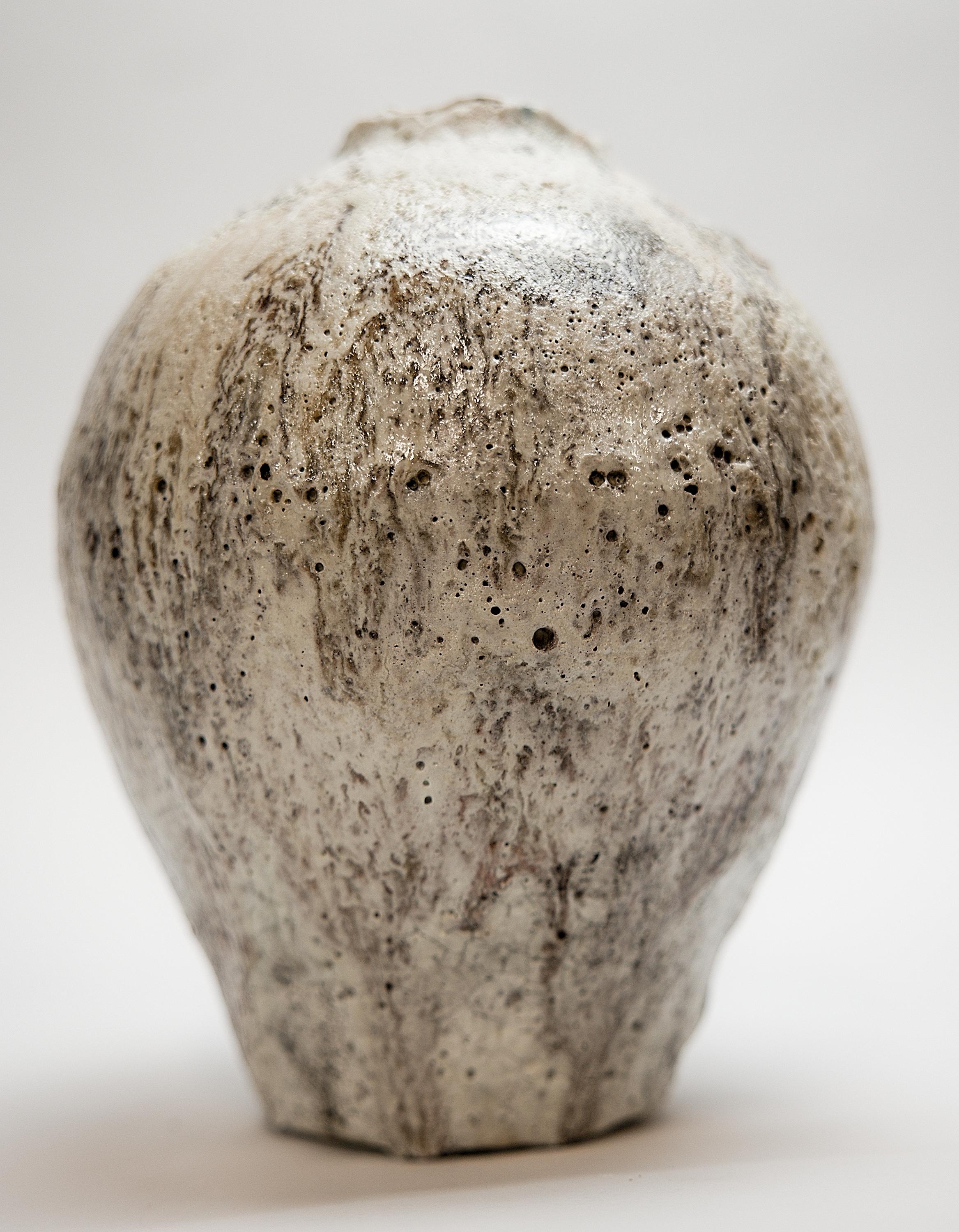 Seaside crackle Ginger Jars Handmade Stoneware 1