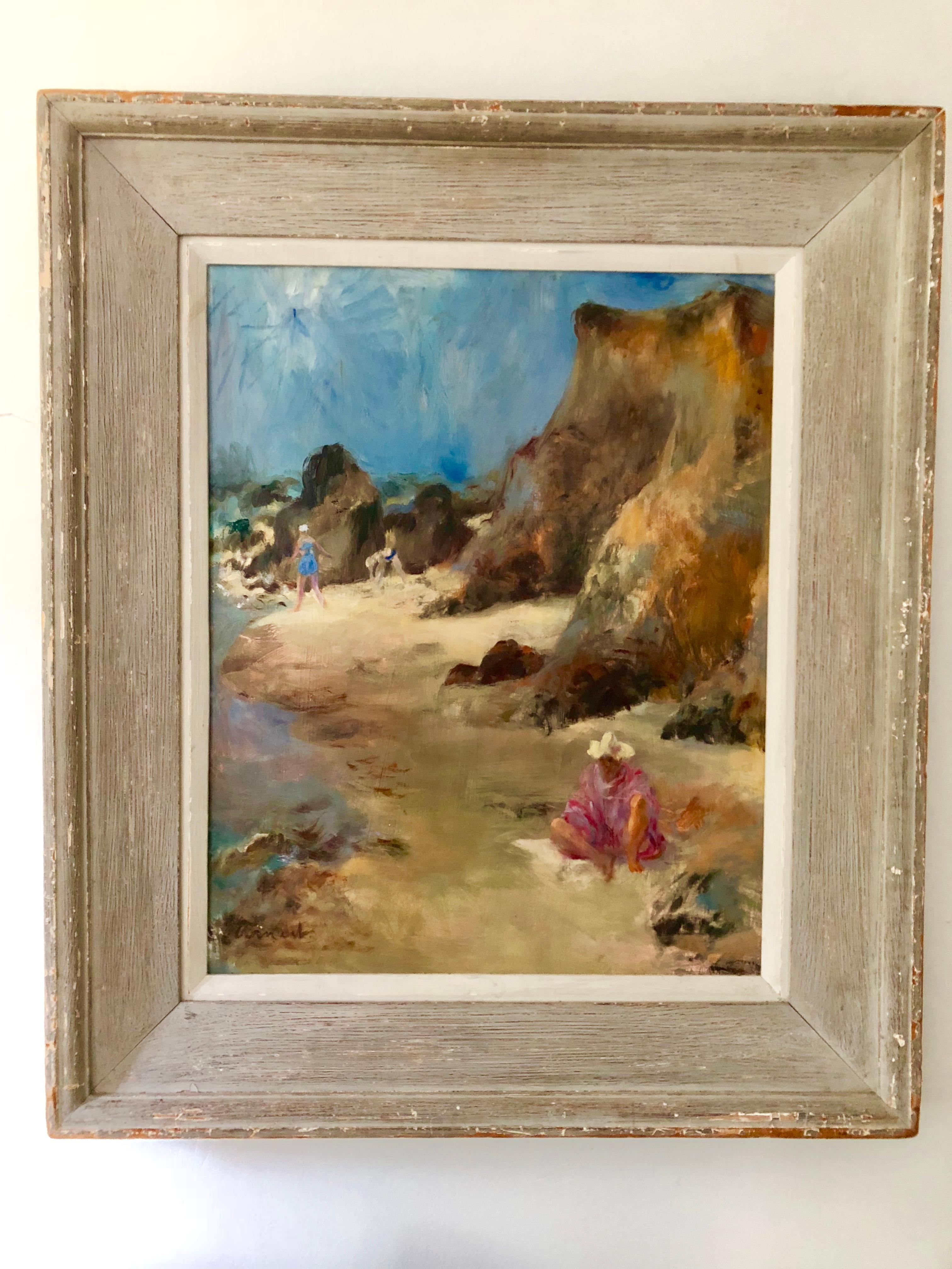 Seaside Painting, by Bernard Arnest, 1945 For Sale 1