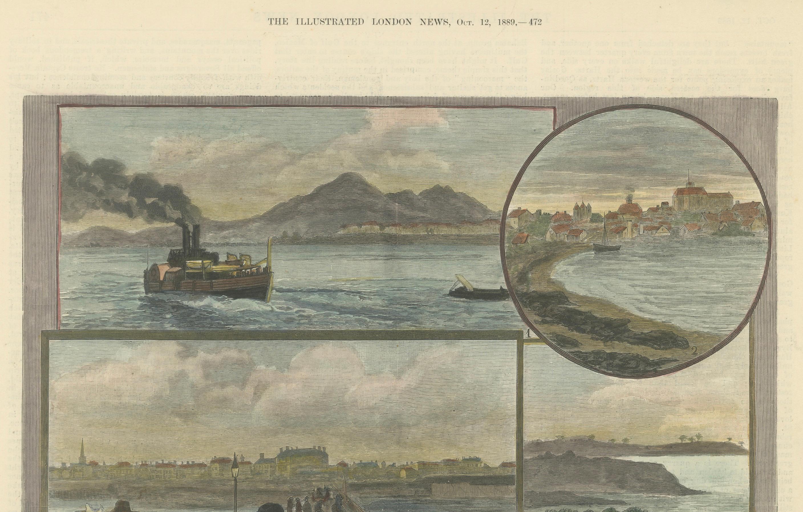 Estaciones balnearias de Australia - Illustrated London News, 1889 Fines del siglo XIX en venta
