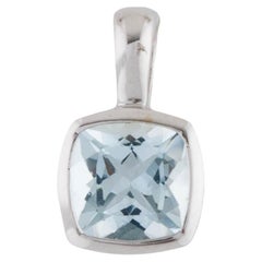14K 1.53ct Aquamarine Pendentif - Elegant & Timeless Gemstone Statement Jewelry