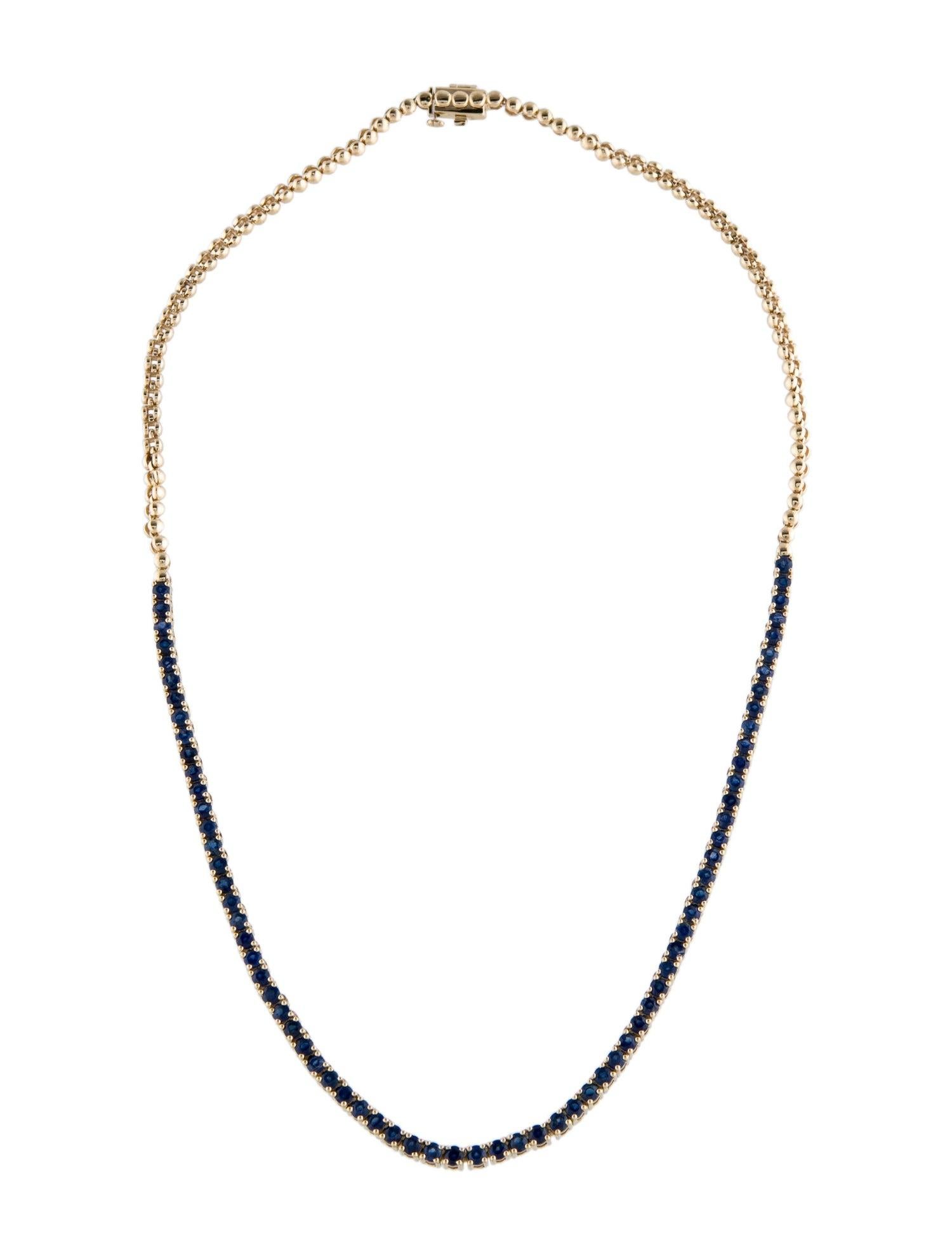 Dive into the tranquil beauty of the ocean with our Seaside Serenity Sapphire Necklace. Crafted with meticulous care and adorned with genuine, natural Sapphires, this necklace is an exquisite representation of nature's elegance.

The soothing blue