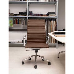 Season Slim High Backrest Executive Upholstered Armchair by Quinti Sedute