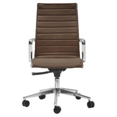 Season Slim High Backrest Executive Upholstered Armchair by Quinti Sedute