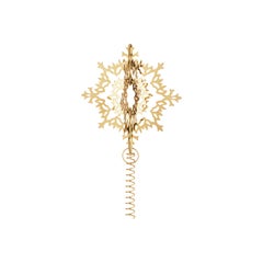 Seasonal Tree Topper Eisblume Gold