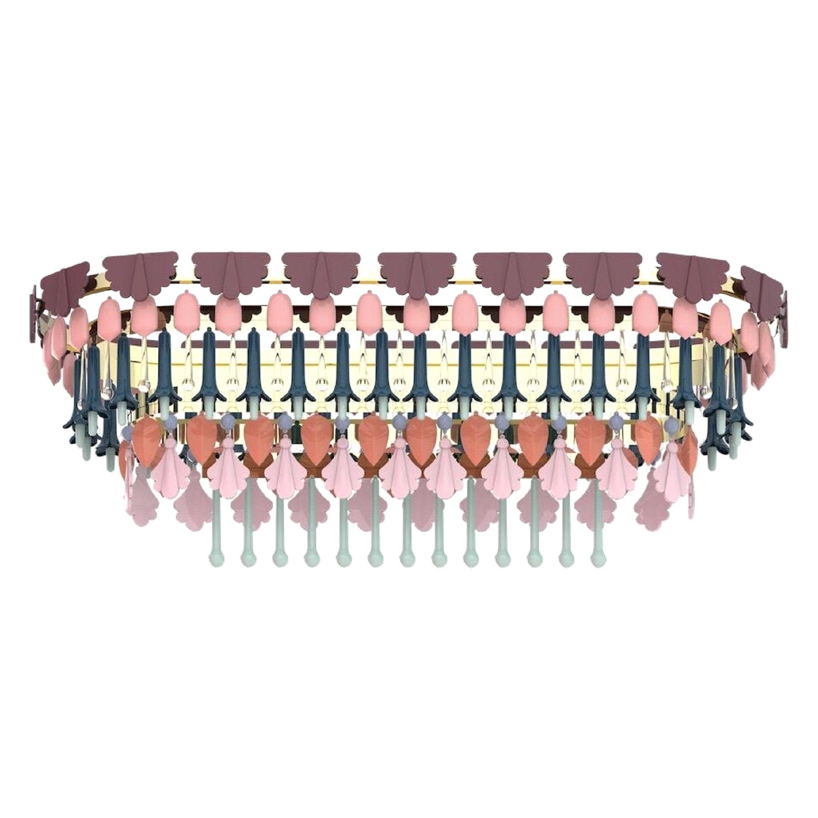 Lustre ovale Seasons 150 cm, automne
