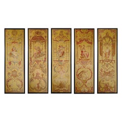 "Seasons" - Early 19th Century - Paravant Aubusson Tapestries
