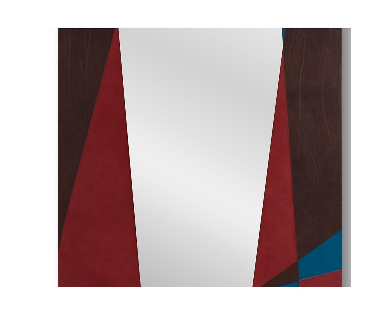 Post-Modern Seasons Floor Full Length Standing Mirror by Oscar Maschera For Sale